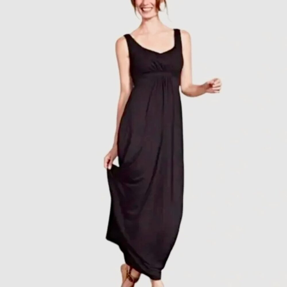 Boden Black Sleeveless Maxi Dress
